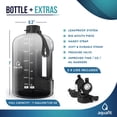 thumbnail image 4 of Botella de agua AQUAFIT de 1 galón (3,78 L) con marcador de tiempo y 2 tapas, 4 of 8