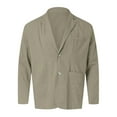 thumbnail image 5 of Xysaqa Men's Lightweight Sport Coats Solid Color Mens Slim Fitted 2 Button Casual Suits Blazer Jacket Spring Fall Clothes M-3XL, 5 of 5