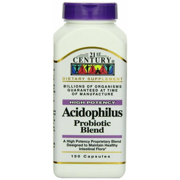 21St Century Acidophilus Probiotic Blend Capsules, 150 Ct, 6-Pack ...