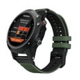 thumbnail image 3 of For Garmin Fenix 7 Two-color Silicone Quick Release Watch Band, 3 of 4