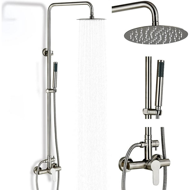 TVTIUO Outdoor Shower Fixtures SUS304 Outdoor Shower Faucet Kit