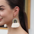 thumbnail image 4 of Pendientes colgantes YONGSHENG de borla 2 piezas color verde, 4 of 4