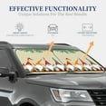 thumbnail image 4 of Haiem Christmas Card With Gnomes Windshield Sun Shade: Universal Foldable 2-Piece Car Front Window Sunshade - Blocks Uv Rays, And Reduces Heat,Essential Car Accessory Medium, 4 of 7