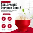 thumbnail image 6 of Silicone Microwave Popcorn Popper BPA  Collapsible Popcorn Bowl Microwavable Pop Corn Maker with Lid Dishwasher Safe, 6 of 10