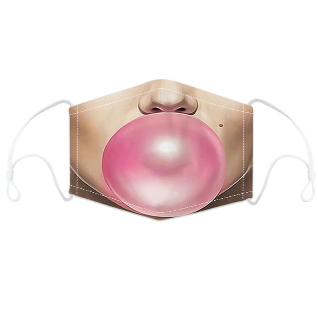 Mascarilla facial Bubble Pink con filtro para cosplay con impresión 3D para niños