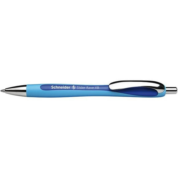 Stride  Schneider Blue Slider Rave Xb Retractable Ballpoint Pen - 5 Each