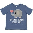 thumbnail image 3 of Inktastic Great Auntie Loves Me Elephant Boys or Girls Toddler T-Shirt, 3 of 5