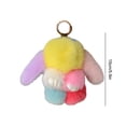 thumbnail image 4 of Lindo Llavero Conejito Peluche Animal Coche (colorido) Amarillo, 4 of 6