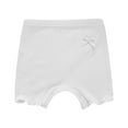 thumbnail image 4 of iixpin Toddler Girls Cotton Elastic Waistband Underwear Soft Shorts Kids Boxer Briefs Panties Bottoms Nightwear White 11-12, 4 of 6