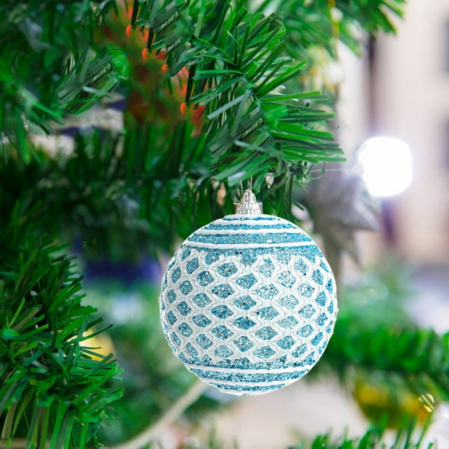 Fiudx Liquidación de ahorros de verano Colgante de espuma para árbol de Navidad de 8 cm con perlas de colores para colgar