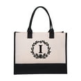 thumbnail image 1 of Bolsa de Playa de Lona Personalizada para Mujer | Bolsa Grande de Compras de Algodón de 42 X 32 X 15 Cm con Forro Impermeable para Playa, Viajes y Regalos, 1 of 1