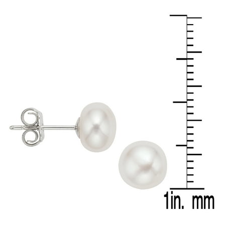 Pearlyta Kid S Sterling Silver Freshwater Pearl And Half Hoop Pearlyta Kid S Sterling Silver Freshwater Pearl And Half Hoop