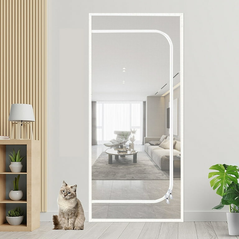 Mesh door top for pets