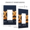 thumbnail image 3 of Rocae 2025 Happy New Year 6 for Decorator Light Switch or Receptacle Outlet Wall Plate,Polycarbonate Thermoplastic-Style U, 3 of 6