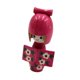 thumbnail image 2 of Muñeca de kimono de madera coleccionable de 4,13 pulgadas, adorno artesanal, estatua de madera Kokeshi Rosa, 2 of 9