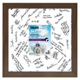 thumbnail image 1 of Marco para firmas de boda, americano, plano, nogal, 14 x 14 cm, 1 of 6