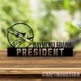 thumbnail image 4 of Craftnamesign Custom Wooden Trombone Instrument Desk Name Plate, Musical Instrument Metal Nameplate, 4 of 5
