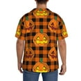 thumbnail image 5 of KLL Halloween Print Men's Shirt Short Sleeve Button Down Summer Cuba Beach Shirts- X-Large, 5 of 7