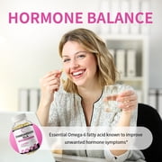 GPGP GreenPeople Evening Primrose Oil Supplements (1200mg) with Naturally Occurring GLA for Women's Hormone Balance & Skin Health Support, 120 Softgels