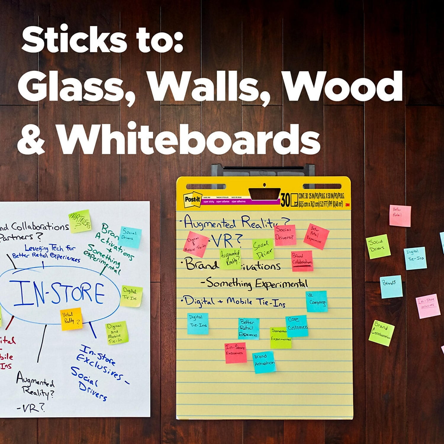 Post-it Self Stick Easel Pads Ruled 25 x 30 Yellow 2 30 Sheet Pads/Carton 561