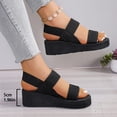 thumbnail image 7 of Willtoo Women's Orthopedic Sandals Comfortable Summer Thick Soled Wedge Slides Soft Sole Casual Elastic Straps Sandals for Women, 7 of 7