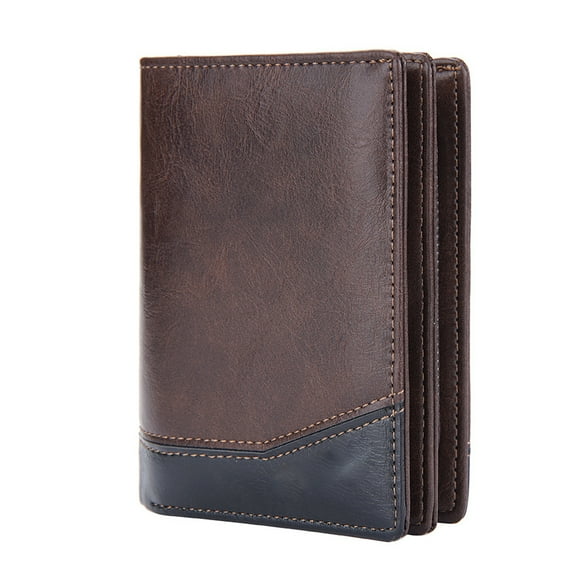 PU Wallet for Men, Smooth Leather Card Holder, Men's Slim Wallet Minimalist Wallet for Men
