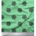thumbnail image 1 of Soimoi Green Cotton Duck Fabric Artistic Floral Fabric Prints By Yard 42 Inch Wide, 1 of 3