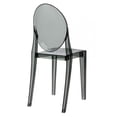 thumbnail image 2 of Aron Living 18.5" Mid-Century Plastic Dining Chair in Smoke Gray, 2 of 4