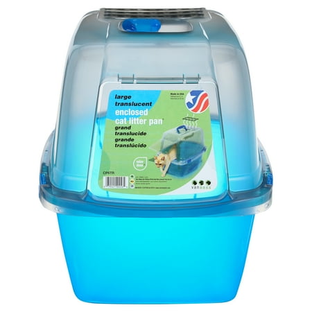 Van Ness Hooded Transculent Cat Litter Pan