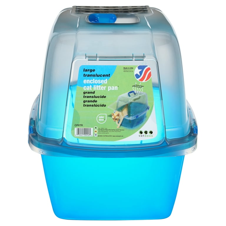 Van Ness Translucent Enclosed Cat Litter Pan Van Ness Translucent Enclosed Cat Litter Pan