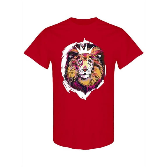 The King Of Beasts Design T-Shirt Men -Image by Shutterstock, Male Large