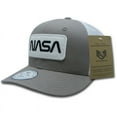 thumbnail image 2 of NASA Patch Trucker Caps, Worm, GRY/White, 2 of 2