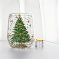 thumbnail image 4 of Glass Coffee Mug with Christmas Tree Design 380ml Cute Milk Cup for Holiday Decorations Festive Glass Beverage Container for Winter Celebrations, 4 of 6