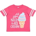 thumbnail image 3 of Inktastic All You Need is Ice Cream with Ice Cream Cone Boys or Girls Toddler T-Shirt, 3 of 5