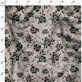 thumbnail image 3 of Soimoi Floral Print, Silk Fabric, Decor Sewing Fabric by The Yard 42 Inch Wide,Decorative Fabric for Shirts Suits Ties, Beige, 3 of 6
