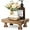 Acacia Wood, variant on Decorative Wood Riser for Room Decor : Modern Farmhouse Pedestal Stand For Display Your Home Decoration and Soap Stand - Retro Wooden Tray for Bathroom and Kitchen Counter Decor (Rustic Brown)