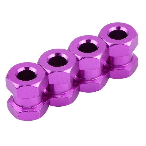 Material De Aleación De Aluminio Superior, Adaptador De Cubo De Rueda RC Adaptador Hexagonal De 12mm, Fijación De 4 Piezas Para Reemplazo De Amante Para Coche D90 AX10 CC01 SCX10 LHCER RC Wheel Hub Adapter