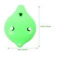 thumbnail image 2 of Phenofice Instruments de Musique Ocarina Résine Verte Pratique Débutants 1Ensemble, 2 of 7