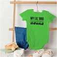 thumbnail image 4 of My Lil Bro Rocks Cute Brother Romper Boys or Girls Infant Baby Brisco Brands NB, 4 of 6