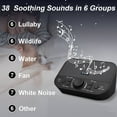 thumbnail image 6 of White Noise Machine with 38 Natural Sounds Memory Function Adjustable Volume and Sleep Timer Therapy, 6 of 9