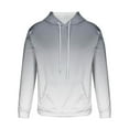 thumbnail image 4 of BXINGOHAI Big and Tall Hooded Sweatshirts for Men Fashion Gradient Pullover Hoodies Casual Drawstring Long Sleeve Shirts Running Sports Sweatshirt Today Sales Gray,XXXL, 4 of 6