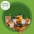 thumbnail image 6 of Prextex Plush Tiger with Zippered Pouch for Its 3 Little Plush Baby Tigers - Plushlings Collection Soft Stuffed Animal Playset, 6 of 7