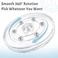 thumbnail image 6 of Artrylin 4Pcs Lazy Susan Turntable, 4 inch Round Acrylic Lazy Susan Turntable for Cabinet,Small Rotating Organizer for Kitchen Cabinets, Makeup Counter, Spice Racks,Table Top, 6 of 7