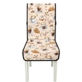 thumbnail image 7 of TSOVTHRID Coffee Cup Bean Bread Print Dining Chair Cushion Covers Quilted Stretchy Soft Seat Slipcovers Universal Fit Non-Slip Chair Covers for Dining Room, Kitchen, Set of 2, 7 of 7