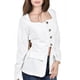 thumbnail image 4 of Blusa con botones metalicos Roman Fashion /Juvenil, 1912 (Blanco) blanco M, 4 of 5