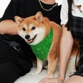thumbnail image 2 of Goofa Green Glitter Pattern Pet Scarf Bandana - Adjustable and Comfortable,Dog Scarf Bib Kerchief Breedfor Dogs and Cats-, 2 of 8