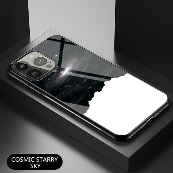 Dteck Case for iPhone 13 Pro 6.1-inch,Shockproof Rubber Hybrid Tempered Glass Back Pattern Phone Case Slim Cover,#06