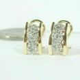 thumbnail image 3 of 2.00 Ct Round Cut Real Moissanite Huggie Hoop Earrings 14K Yellow Gold Plated, 3 of 4