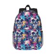 thumbnail image 1 of Disketp cool Skull colorful Mochila Escolar de 15 Pulgadas, Mochila Ligera para Estudiantes, Viajes y Trabajo, Cómoda y Resistente para el Uso Diario, 1 of 6
