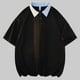 thumbnail image 5 of Camiseta de Manga Corta de Cuello Redondo de Color Sólido para Hombre, Blusa de Moda Casual Suelta para la Primavera Y el Verano, 5 of 6